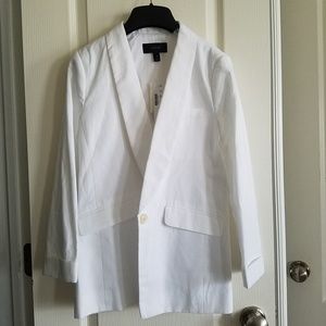 NEW! J Crew Unstructured blazer in cotton-linen